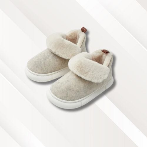 Bottes chaussons montants | Femme Blanc / 35-36