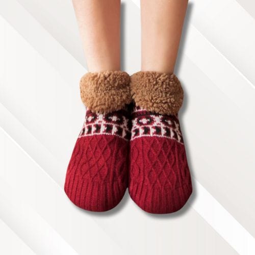 Chaussettes chaussons | Homme fun Rouge / 35-39