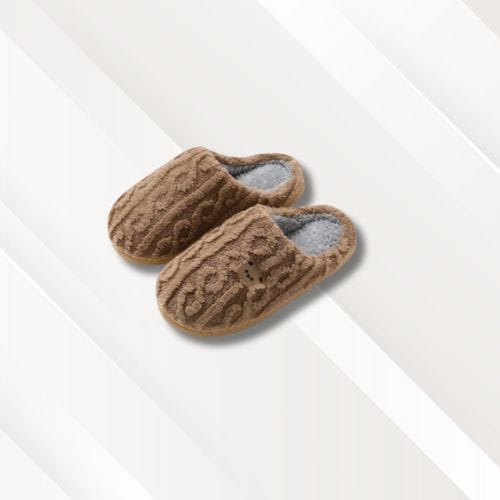 Chausson femme | Très confortables Marron / 36-37