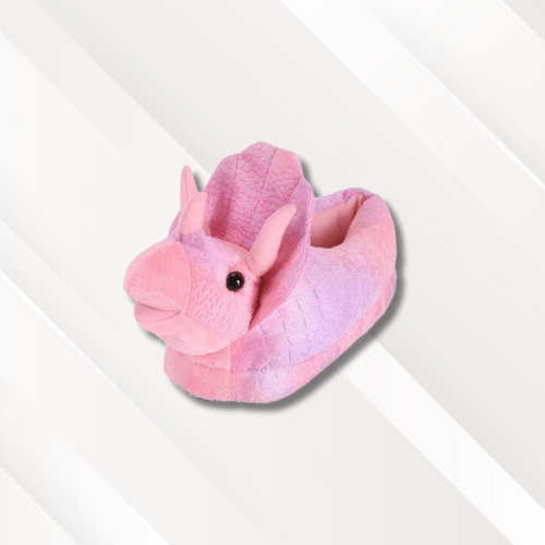 Chausson rigolos | Enfant Triceratops rose / 36-42
