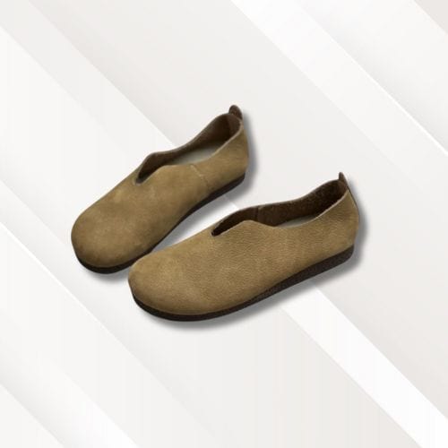 Chaussons ballerines femme | Cuir