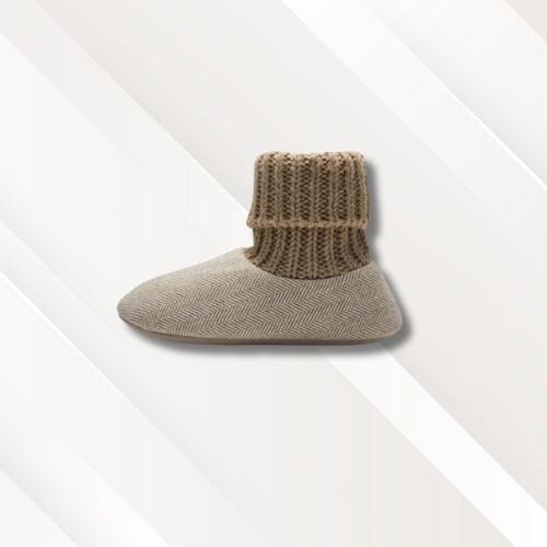 Chaussons fourrés montants | Femme Beige / 36-37