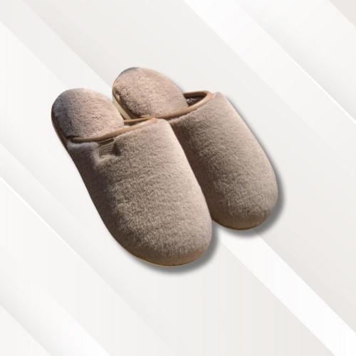 Chaussons fourrure homme | Marrons Marron / 36-37