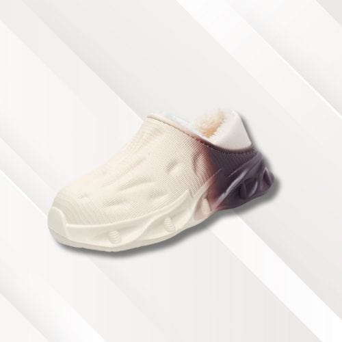 Chaussons homme | Confortables Blanc et bordeaux / 36-37