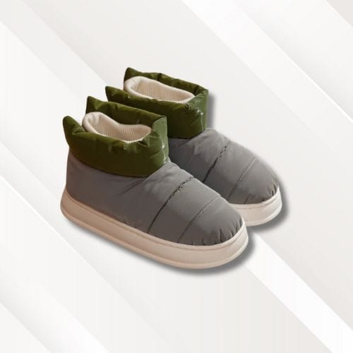Chaussons homme | Imperméables Gris et vert / 36-37