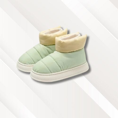 Chaussons homme | Imperméables Vert et beige / 36-37