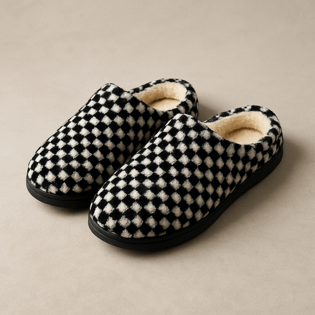 Chaussons homme | Intérieur polaire Noir / 38-39