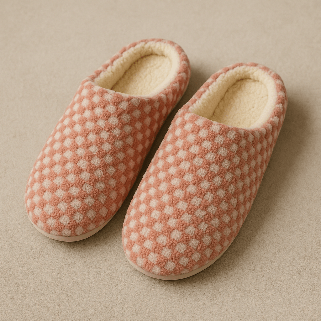 Chaussons homme | Intérieur polaire Rouge / 38-39