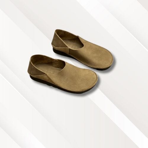 Chaussons souples cuir | Femme Ivoire / 33-34