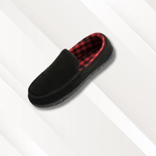 Charentaises homme | Originales Noir et rouge / 40