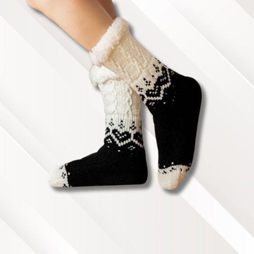 Chaussettes chaussons doux | Femme Noir / Taille unique