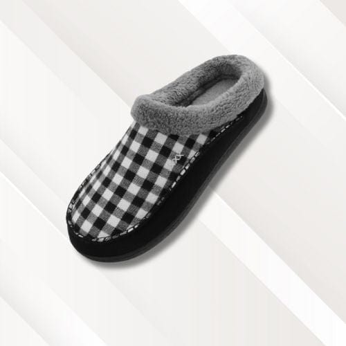Chaussons chauds | Hiver Noir et blanc / 39-40