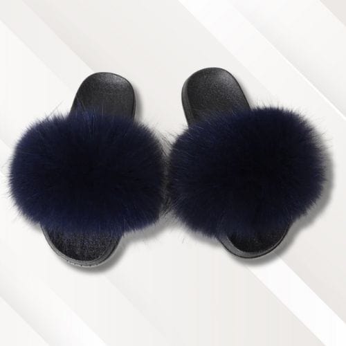 Chaussons femme | Bout ouvert Bleu foncé / 36-37