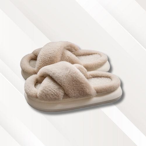 Chaussons femme | Ouvert devant Beige / 36-37