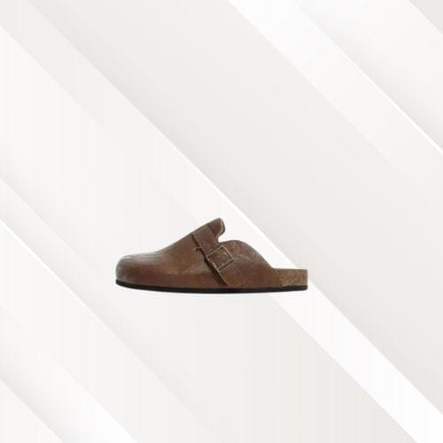 Chaussons femme | Semelle liège Marron / 35