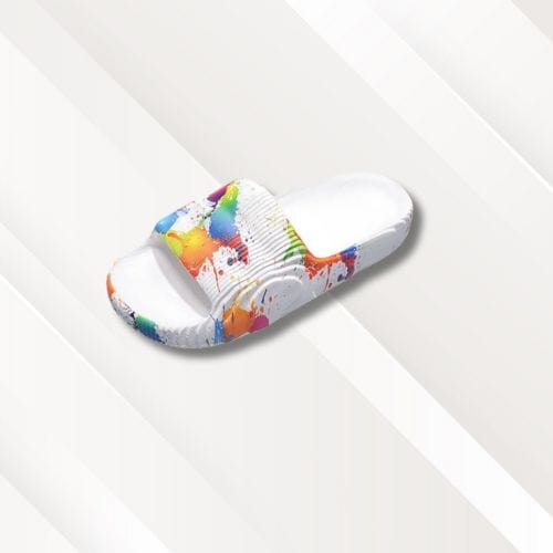 Chaussons homme | Design Blanc peint / 33-34