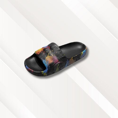 Chaussons homme | Design Noir peint / 33-34