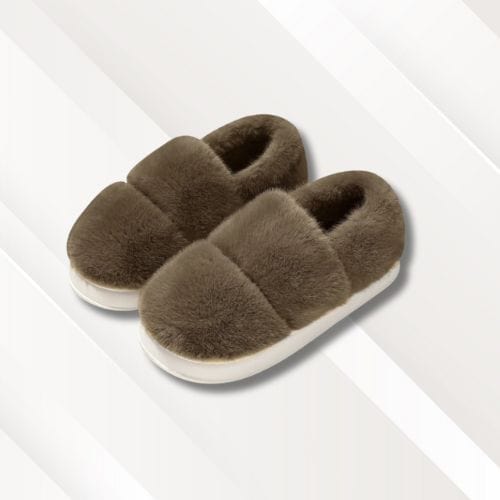 Chaussons homme | Polaire Café / 36-37
