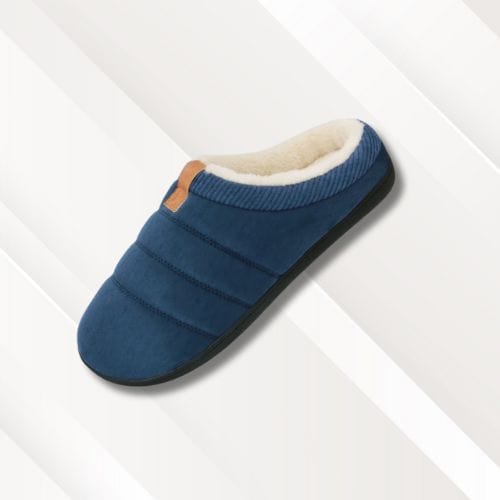 Chaussons mocassins fourrés | Homme Bleu / 39-40