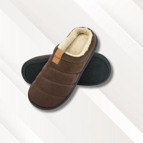 Chaussons mocassins fourrés | Homme Marron / 39-40