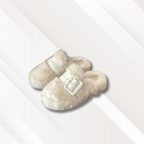 Chaussons mules femme | Légèrement compensés Blanc / 35
