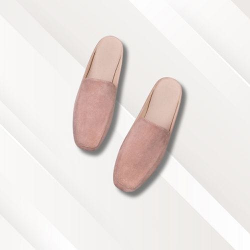 Chaussons mules femme | Mouton Rose / 33-34