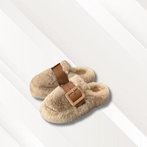 Chaussons sandales | Femme Beige / 35