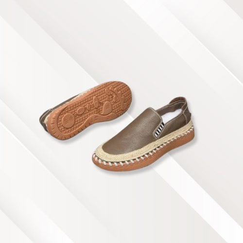 Espadrilles en cuir | Homme Marron / 38