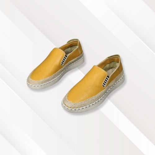 Espadrilles en cuir | Homme Orange / 38