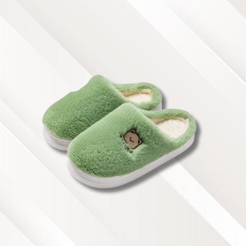 Pantoufles femme confort | Hiver Vert / 36-37