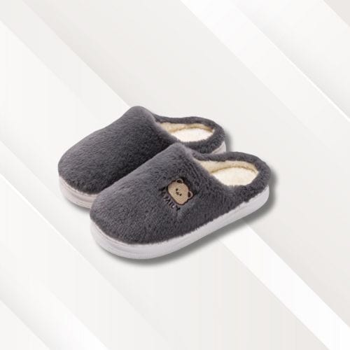 Pantoufles femme hiver | Drôles Gris / 36-37