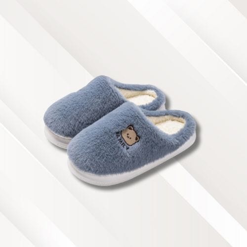 Pantoufles femme hiver | Originales Bleu / 36-37